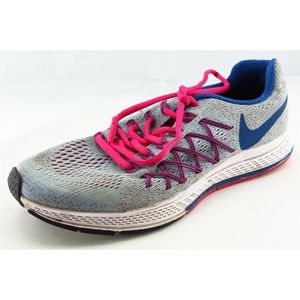 Nike‎ Zoom Pegasus 32 Girls Shoes Size 6 M Gray Running Fabric